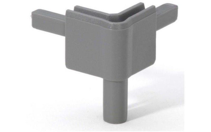 ADAM HALL Q4502F - пластиковый стыковочный уголок для кейсов (цвет серый)
