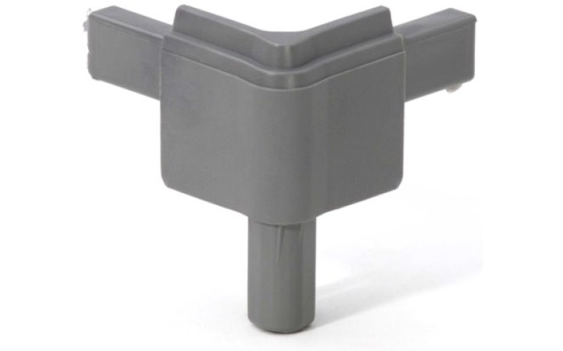 ADAM HALL Q4502MMG - пластиковый стыковочный уголок для кейсов (цвет серый)
