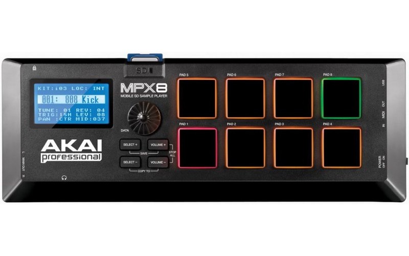 AKAI PRO MPX8 сэмпл-плеер с пэдами MPC