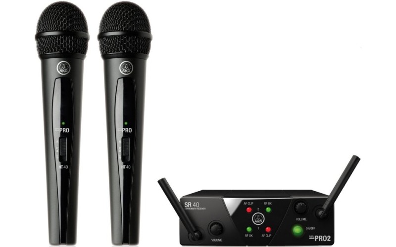 AKG WMS40 Mini2 Vocal Set BD US45A/C (660.700&662.300) - вокальная радиосистема
