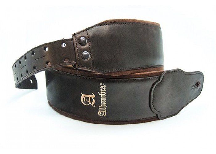 Alhambra Ремень для гитары, коричневый, кожа