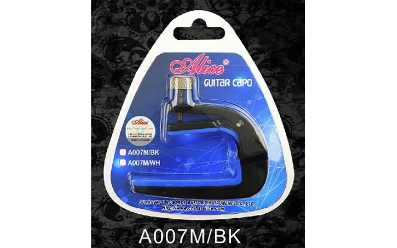 Alice A007M/BK Каподастр для акустической гитары, черный
