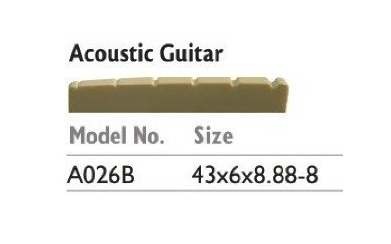 ALICE A026B Порожек ВЕРХНИЙ для АКУСТИЧЕСКОЙ гитары