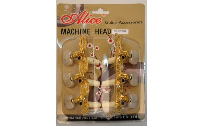 ALICE AO-020B1P Комплект колковой механики для классической гитары, позолоченный