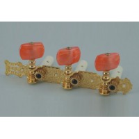 Alice AO-020B2 Комплект колковой механики на планке, позолоченный