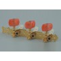 Alice AO-020B2 Комплект колковой механики на планке, позолоченный