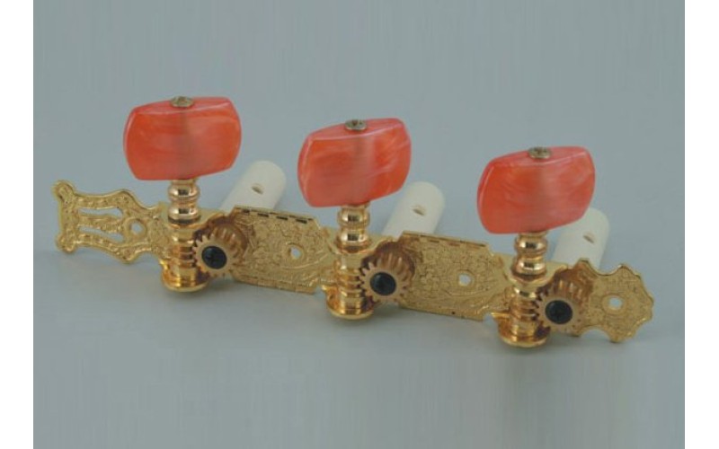 Alice AO-020B2 Комплект колковой механики на планке, позолоченный