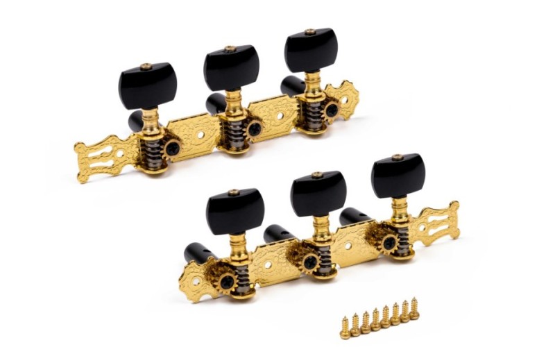 Alice AO-020B3 Комплект колковой механики на планке, позолоченный