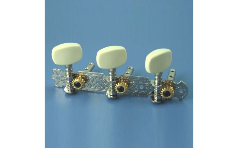 ALICE AOD-017AP Колки на планке (хром) для металлических струн