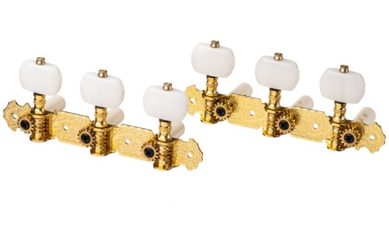 Alice AOS-020V1P Комплект колковой механики на планке, позолоченный, 35мм