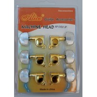 Alice AP-016V1JP Комплект 3+3 колковой механики, золото