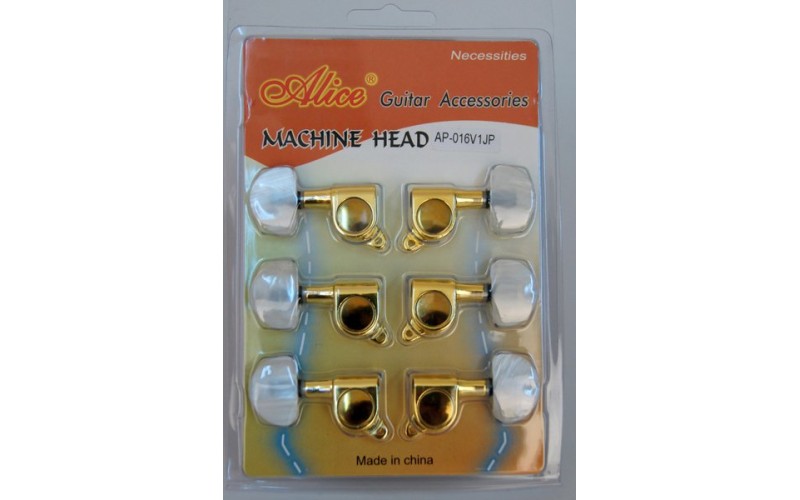 Alice AP-016V1JP Комплект 3+3 колковой механики, золото