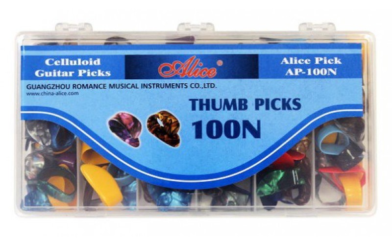 ALICE AP-100N медиаторы на большой палец (когти) 100 шт
