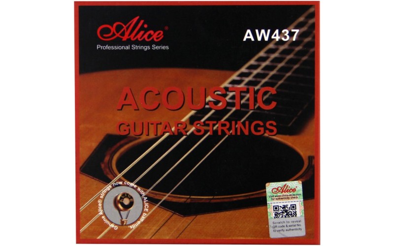 Alice AW437-L Комплект струн для акустической гитары, бронза 90/10, 12-53