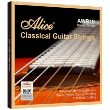 Alice AWR19-N Комплект струн для классической гитары, среднее натяжение, посеребренные