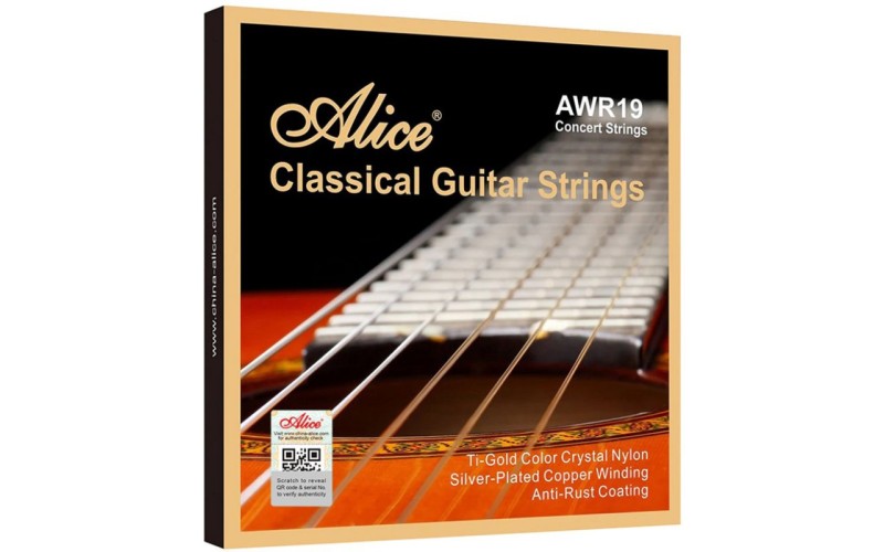Alice AWR19-N Комплект струн для классической гитары, среднее натяжение, посеребренные