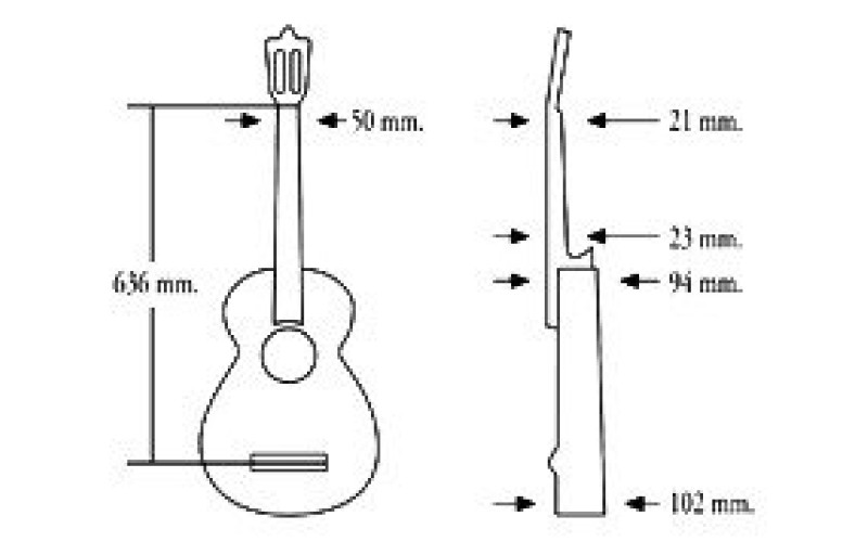 ALMANSA 401 7/8 SENORITA - Испанская классическая гитара 7/8