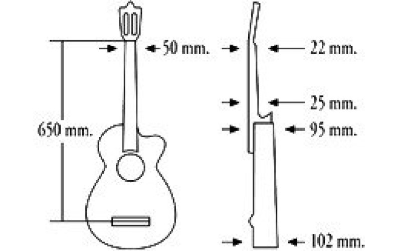 ALMANSA 435 Е1 Cedar - Испанская классическая гитара с подключением