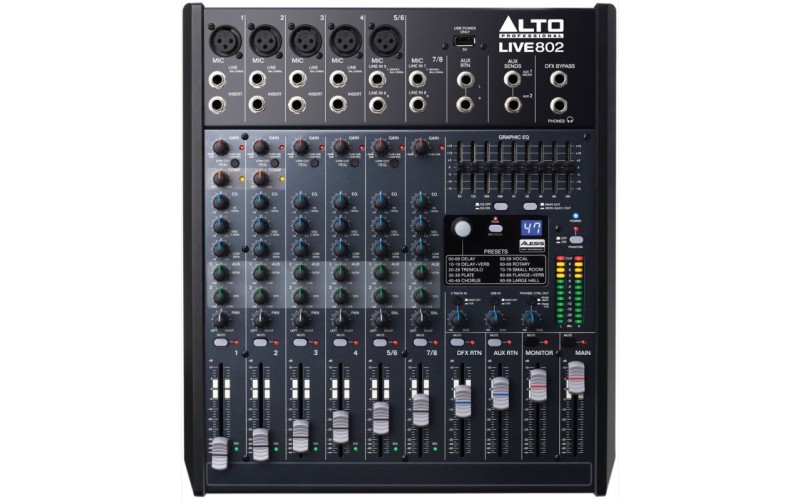 Alto LIVE 802 - микшер с USB