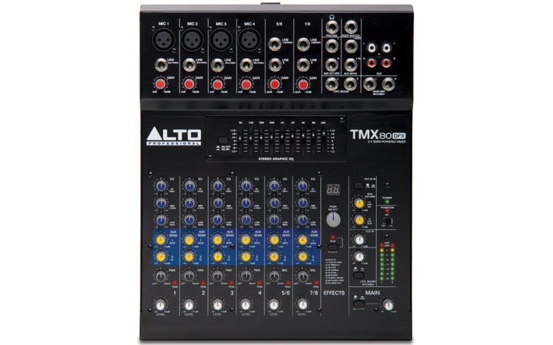 Alto TMX80 DFX микшерный пульт со встроенным усилителем мощности