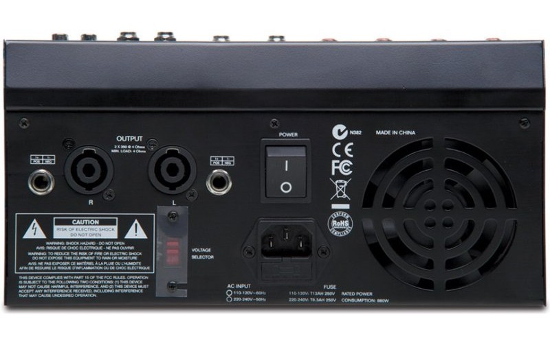 Alto TMX80 DFX микшерный пульт со встроенным усилителем мощности