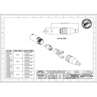 Amphenol AC3M - Разъем XLR кабельный папа, 3 контакта, штекер