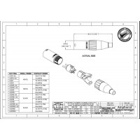 Amphenol AC3MB - Разъем XLR кабельный папа, 3 контак., штекер