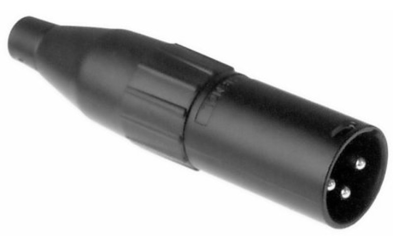 Amphenol AC3MMB - Разъем XLR кабельный папа, 3 контакта, штекер