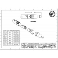 Amphenol AC5F - Разъем XLR кабельный мама, 5 контактов, гнездо