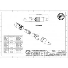 Amphenol AC5F - Разъем XLR кабельный мама, 5 контактов, гнездо