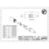 Amphenol AC5M - Разъем XLR кабельный папа, 5 контактов, штекер
