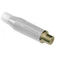 AMPHENOL ACJR-WHT - разъем RCA кабельный мама  (белый)