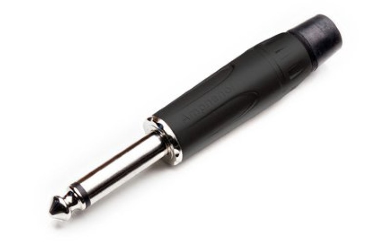 Amphenol ACPM-KB - 1/4” (6.35мм) моноджек, металлический корпус