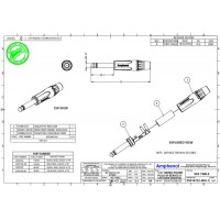 Amphenol ACPM-KN- 1/4” (6.35мм) моно штекер, металлический корпус
