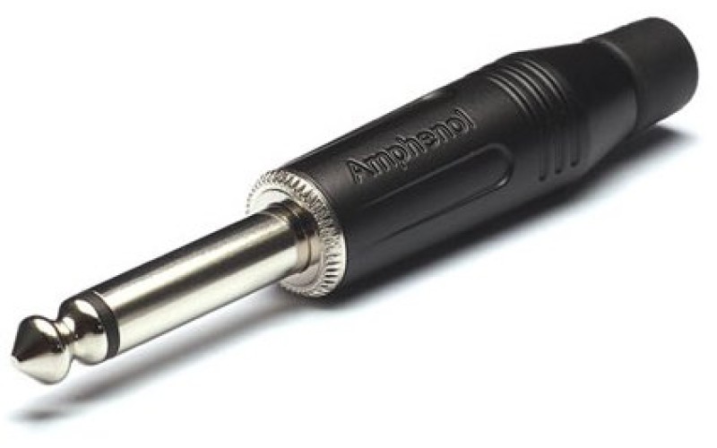 Amphenol ACPMGB - 1/4” (6.35мм) моно джек, металлический корпус