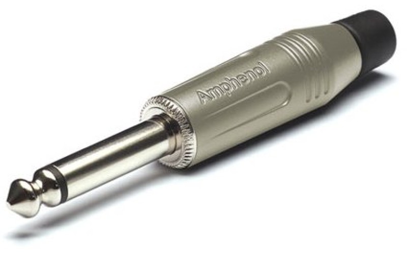 Amphenol ACPMGN - 1/4” (6.35мм) моно джек, металлический корпус