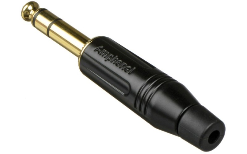 AMPHENOL ACPS-GB-AU - джек стерео, кабельный, 6.3 мм, корпус металл, цвет - черный