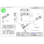 Amphenol ACPS-TN - 1/4” (6.35мм) Phone моно штекер, угловой, металлический корпус