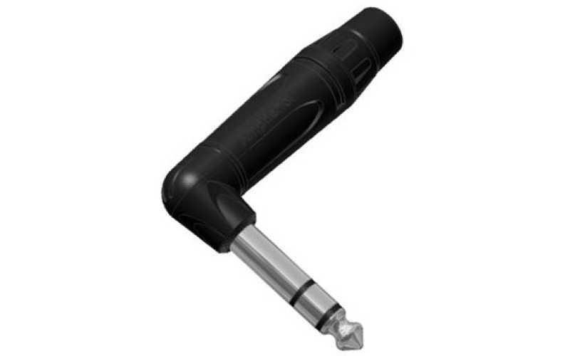 Amphenol ACPSTB - 1/4” (6.35мм) Phone моно штекер, угловой, металлический корпус