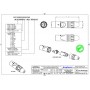 Amphenol AX3M - Разъем XLR кабельный папа, 3 контакта , точеные контакты