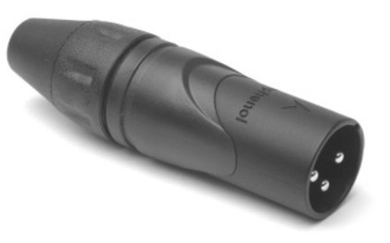 Amphenol AX3MB - Разъем XLR кабельный папа, 3 контакта, штекер, точеные контакты