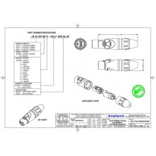 Amphenol AX5F - Разъем XLR кабельный мама, 5 контактов, точеные контакты