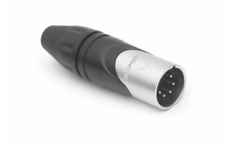 Amphenol AX5M - Разъем XLR кабельный папа, 5 контакта, точеные контакты