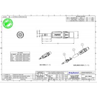 Amphenol KS3P - 3.5mm Phone кабельный стерео штекер, металлический корпус