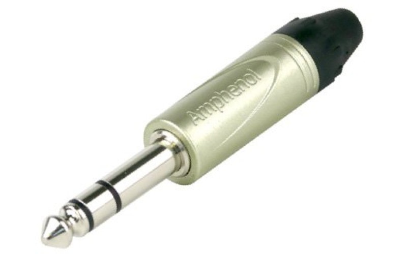 AMPHENOL QS3P - джек стерео, кабельный, 6.3 мм,  цвет никель, колпачок из термопластика