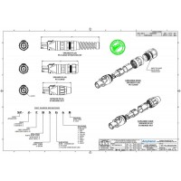 Amphenol SP4F - Кабельный разъем, 4 контакта, корпус из термопластика (контакты под винт)