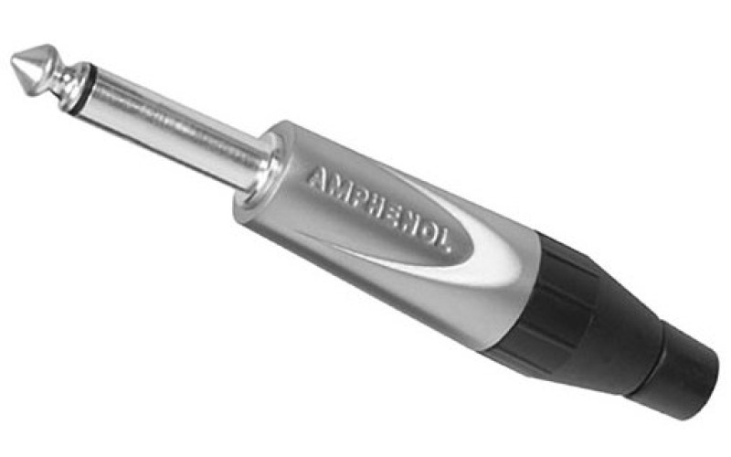 Amphenol TM2P - 1/4” (6.35мм) Phone моно штекер, колпачок из термопластика