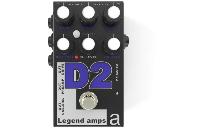 AMT Electronics D-2 Legend Amps 2 - Двухканальный гитарный предусилитель D2 (Diezel)