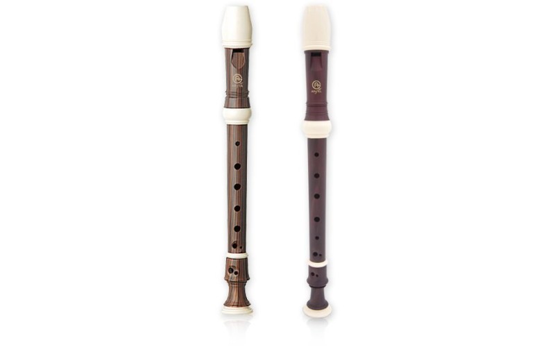 Angel AWR-SW(B) Wood Grain Блокфлейта сопрано, барочная система, коричневая, 3 части