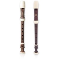 Angel AWR-SW(G) Wood Grain Блокфлейта сопрано, немецкая система, коричневая, 3 части